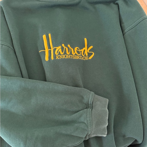 VTG Harrods HunterGreen Sweatshirt XL - Picture 4 of 6